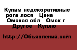 Купим недекоративные рога лося › Цена ­ 980 - Омская обл., Омск г. Другое » Куплю   